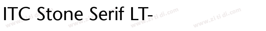 ITC Stone Serif LT字体转换